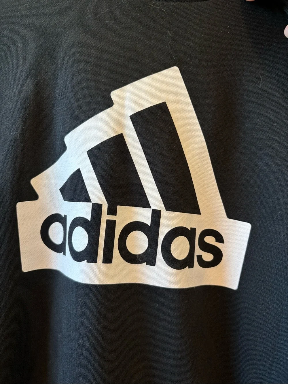 Adidas Men’s Black Logo Hoodie Sweater XL